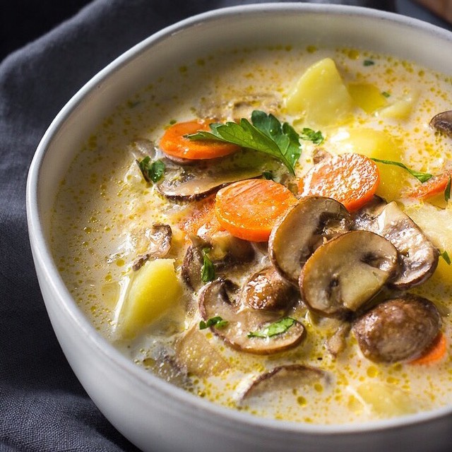 Creamy Mushroom Soup Packed Full of Umami Flavor