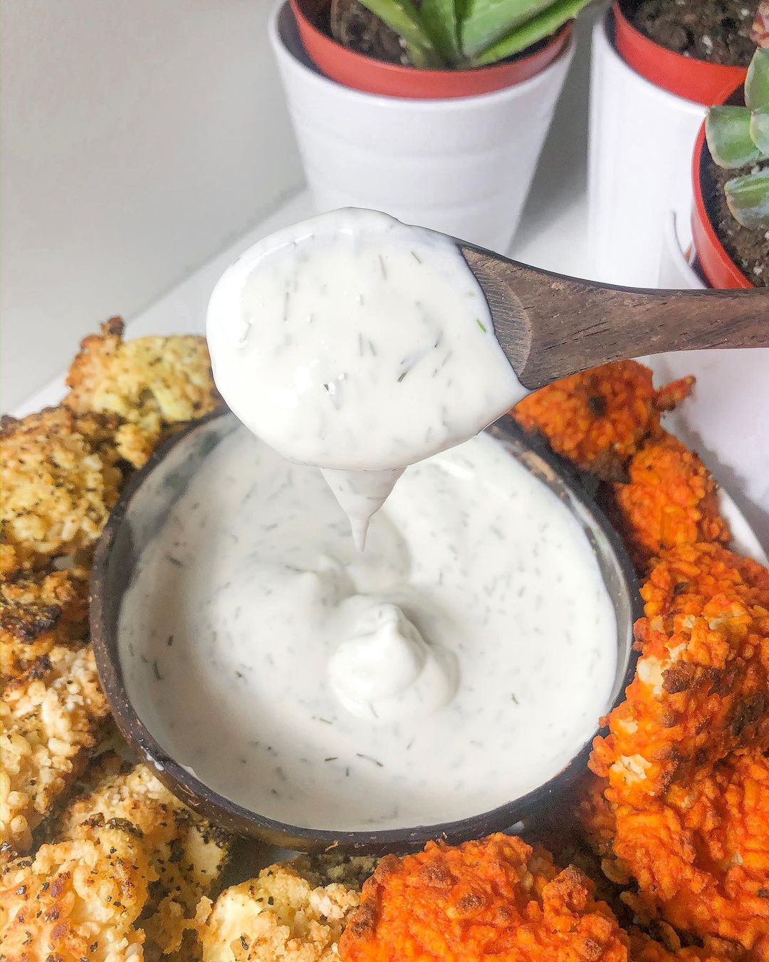 Buffalo and Lemon Pepper Cauliflower Wings