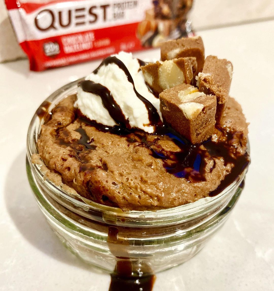 Easy Chocolate Hazelnut Protein Mug Cake
