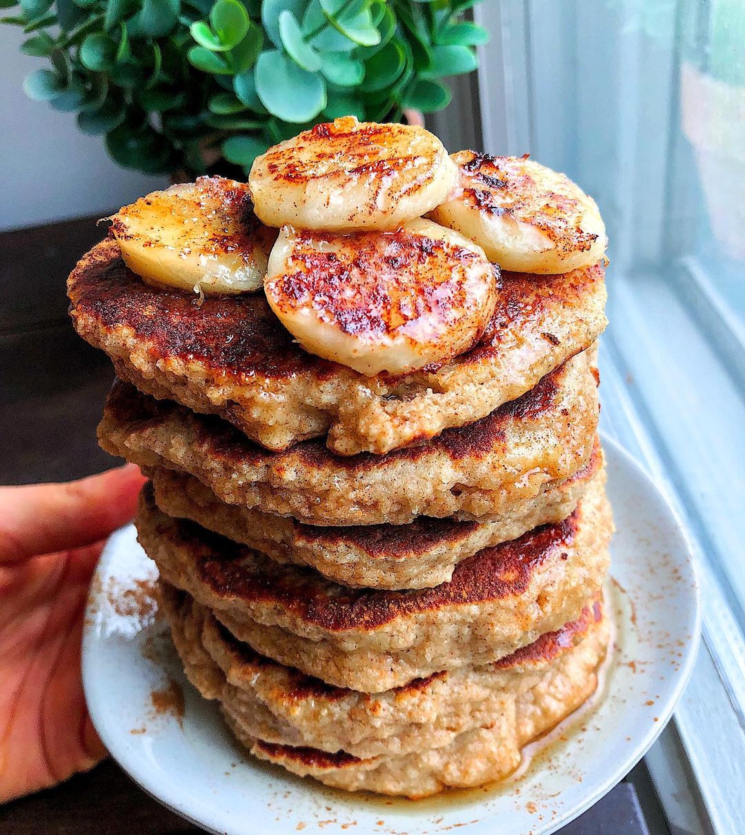 Homemade Fluffy Banana Pancakes