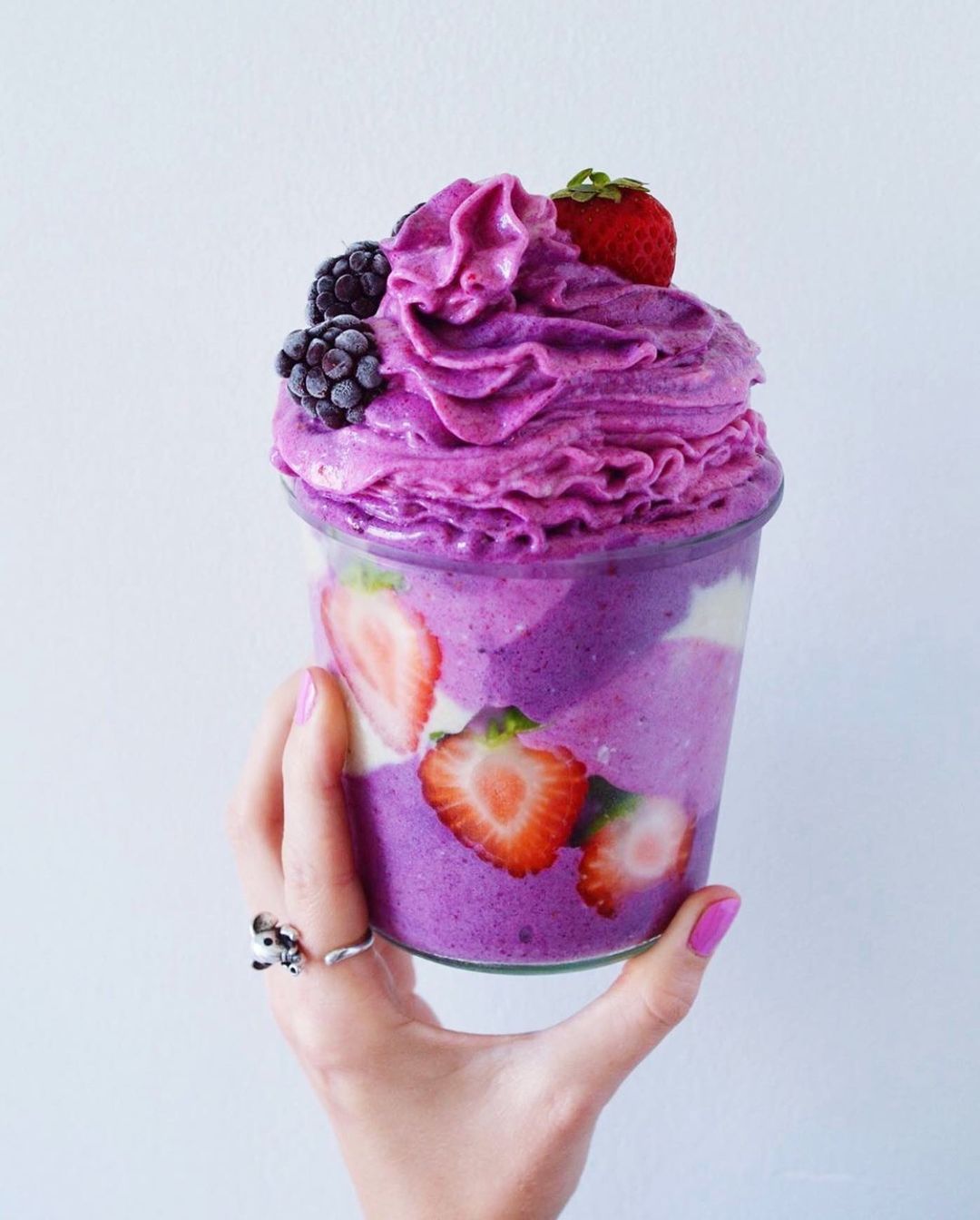 Shades of Purple Layered Smoothie