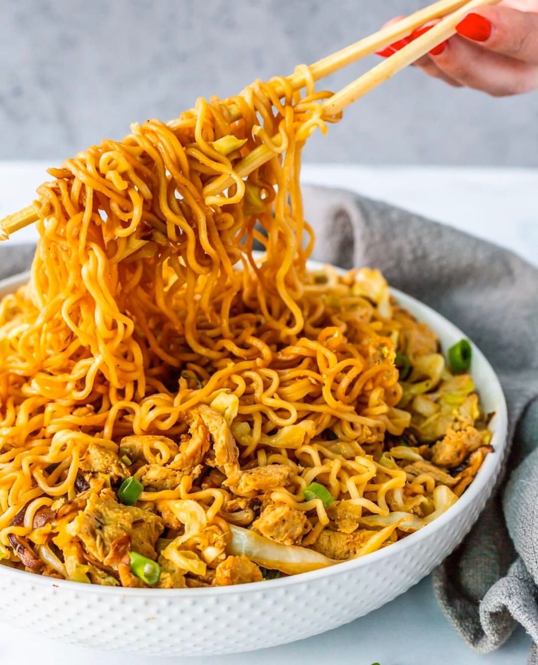 Vegan Chicken Ramen Stir Fry