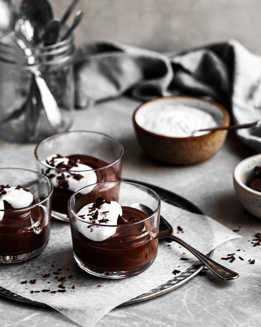 Vegan Dark Chocolate Pots de Creme