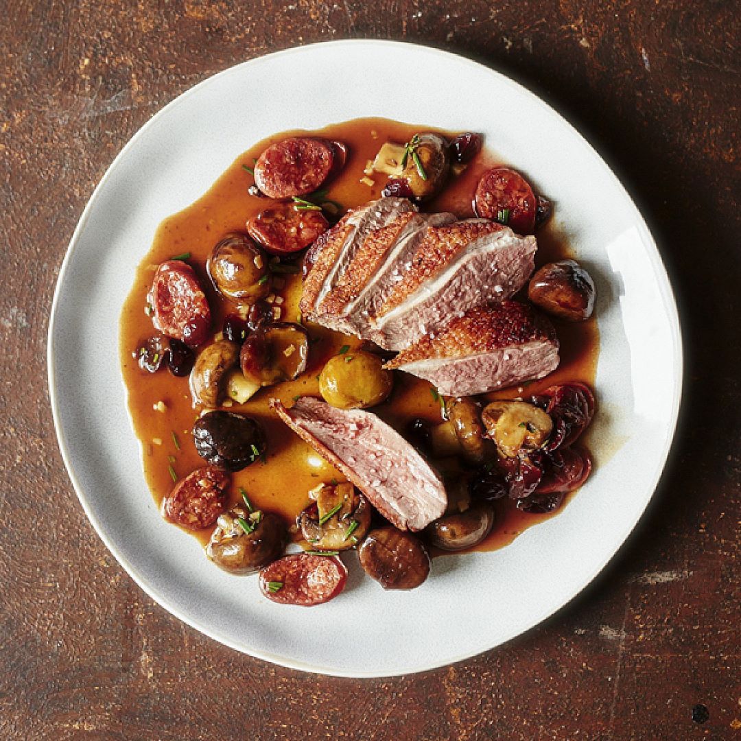 Duck Breasts with Chestnut Sauce