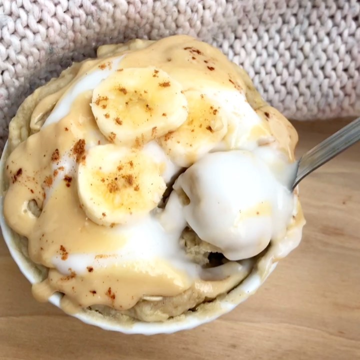 Microwave Banana Bread Oatmeal