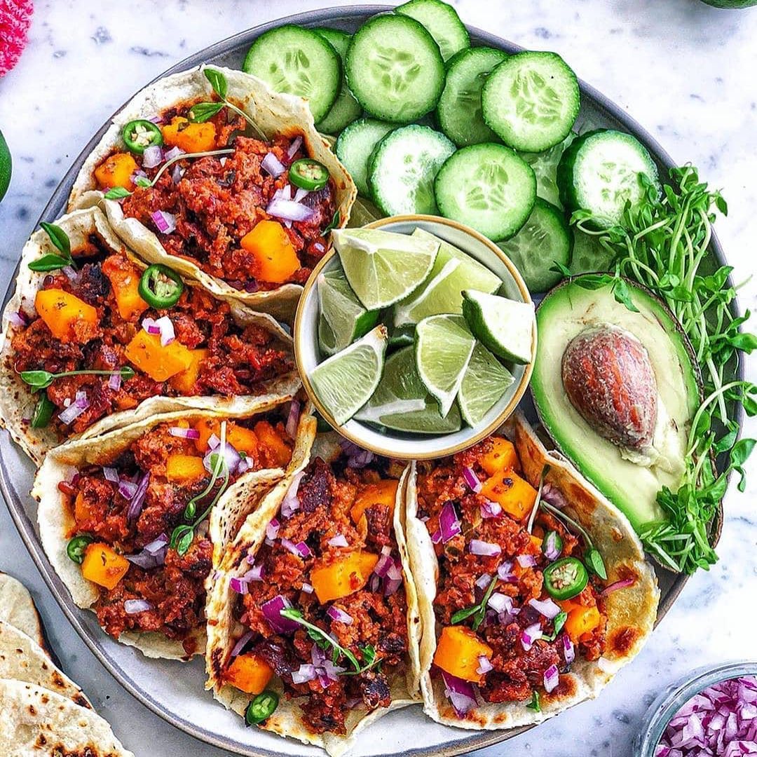 Smoky Southwest Veggie Tacos with Kabocha Squash