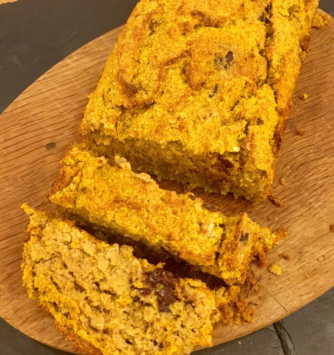 Healthy Gluten-Free Pumpkin Banana Loaf