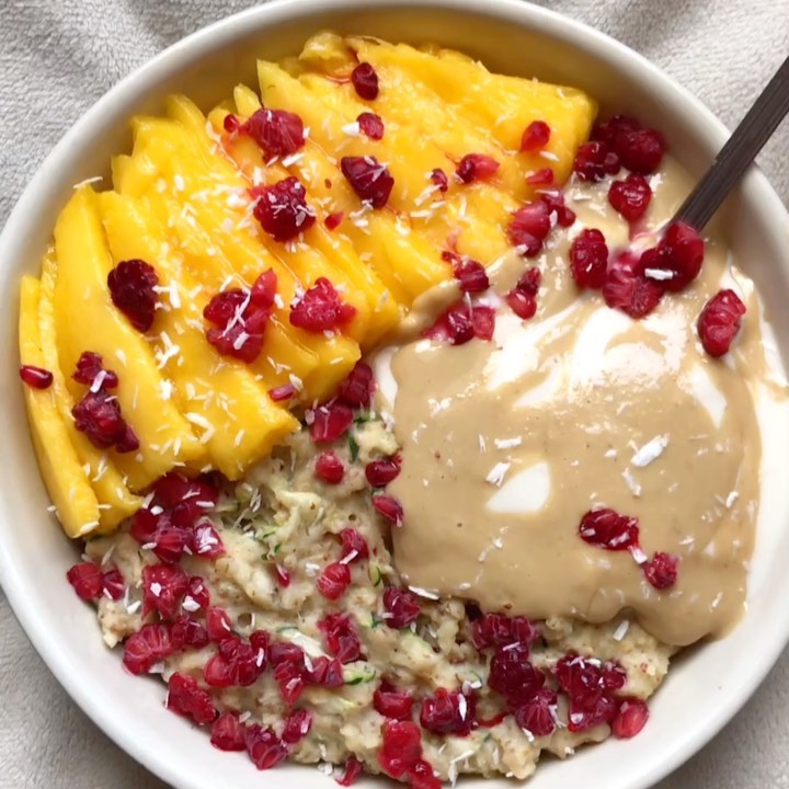 Healthy Zucchini Protein Oats