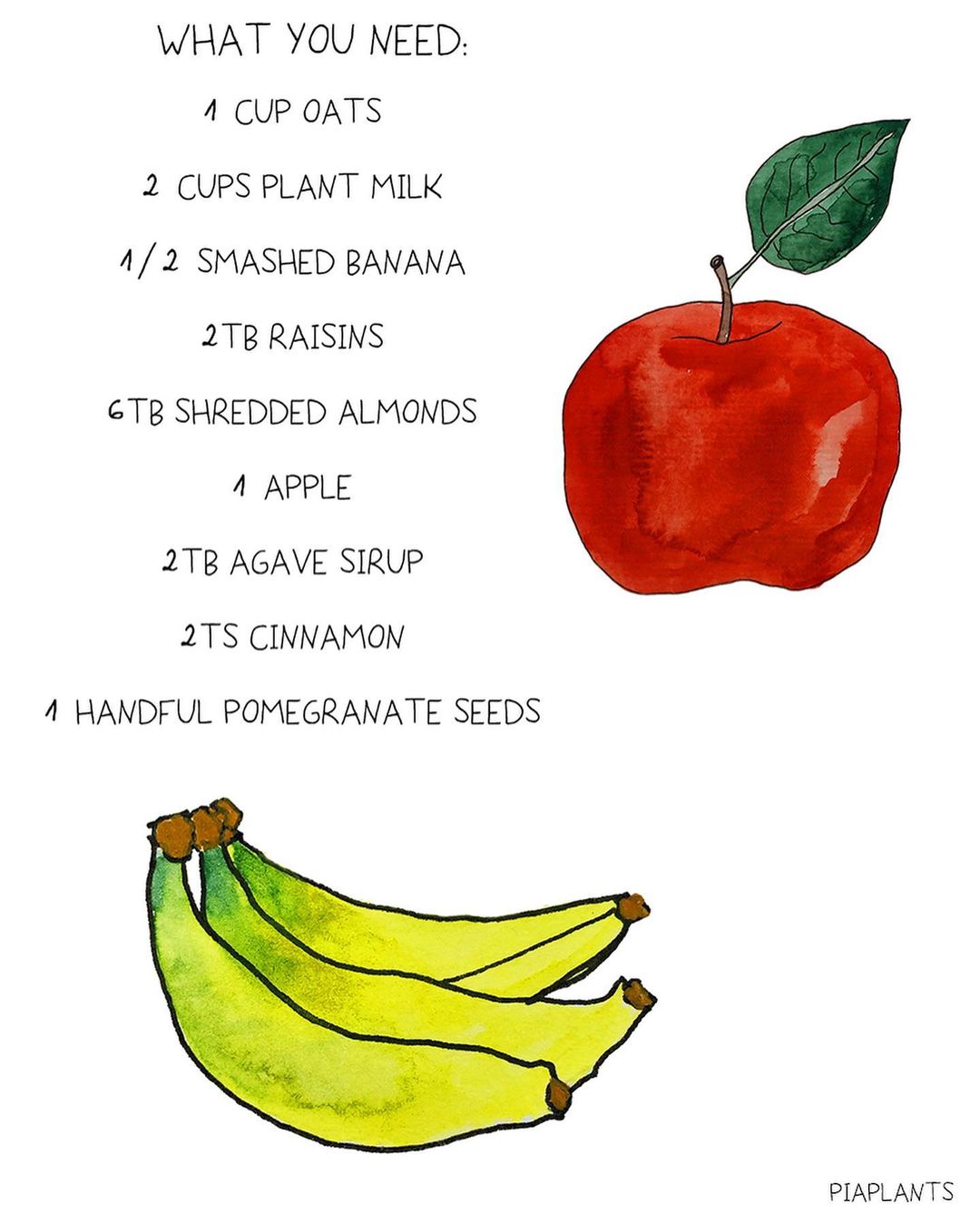Easy Overnight Oats with Fruits and Nuts