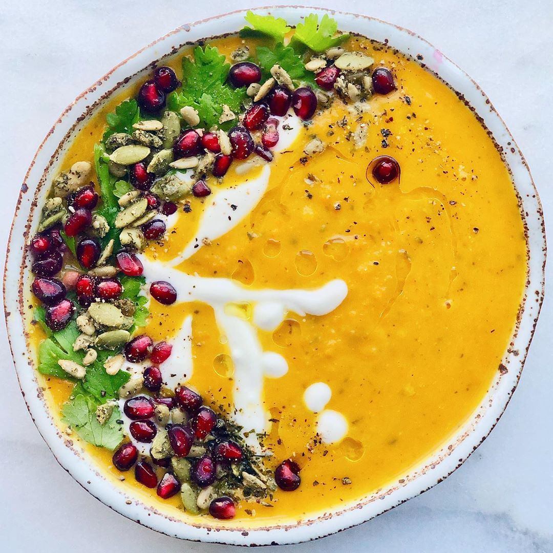Roasted Kabocha and Carrot Soup
