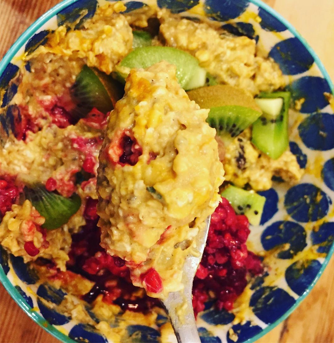 Overnight Apple and Pumpkin Bircher
