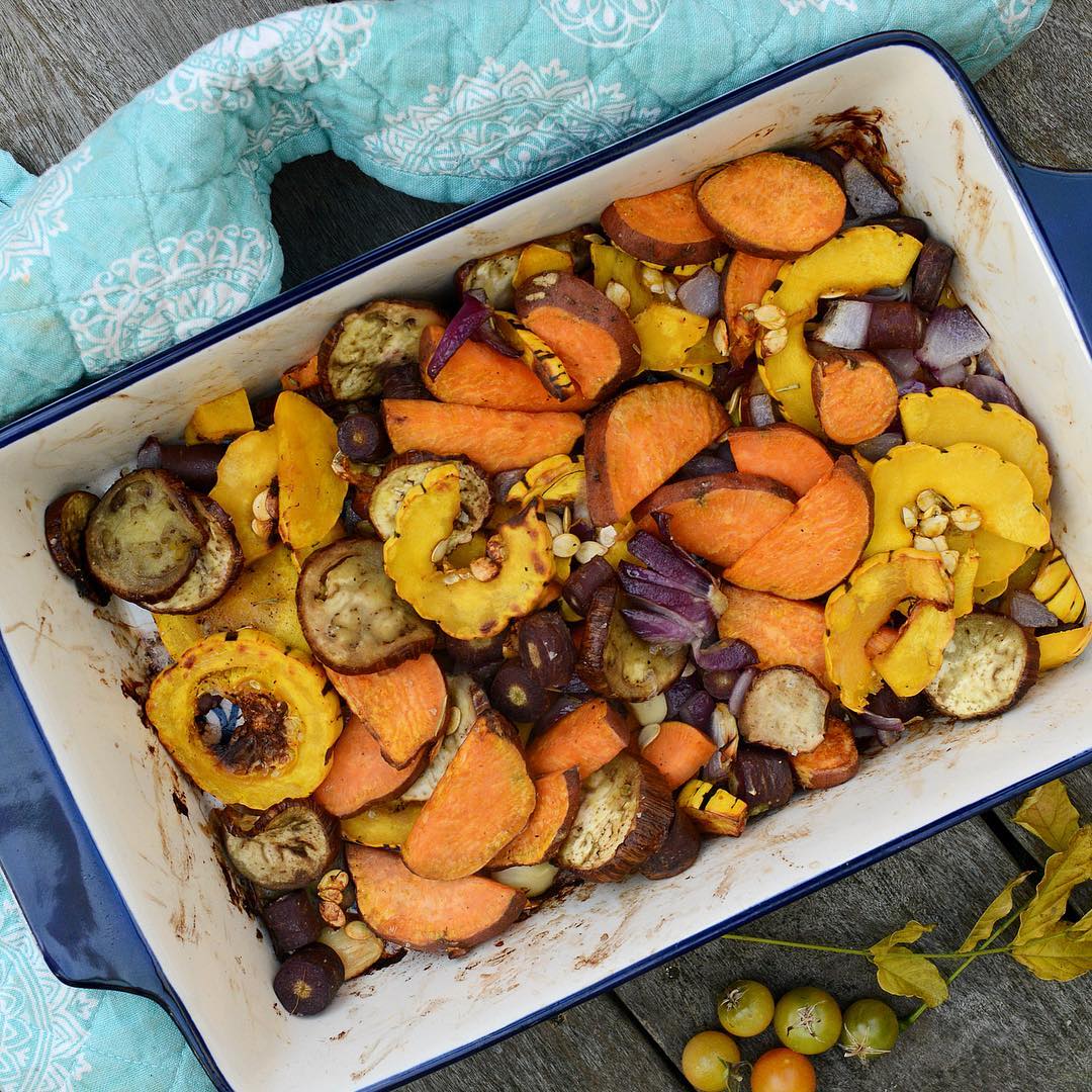 Simple Sunday Roasted Veggie Medley with Herbs