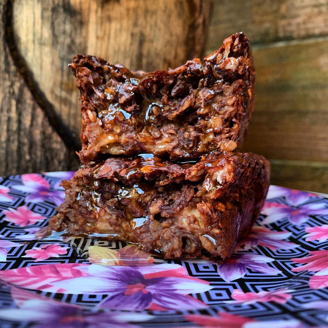 Sticky Chocolate Baked Oats