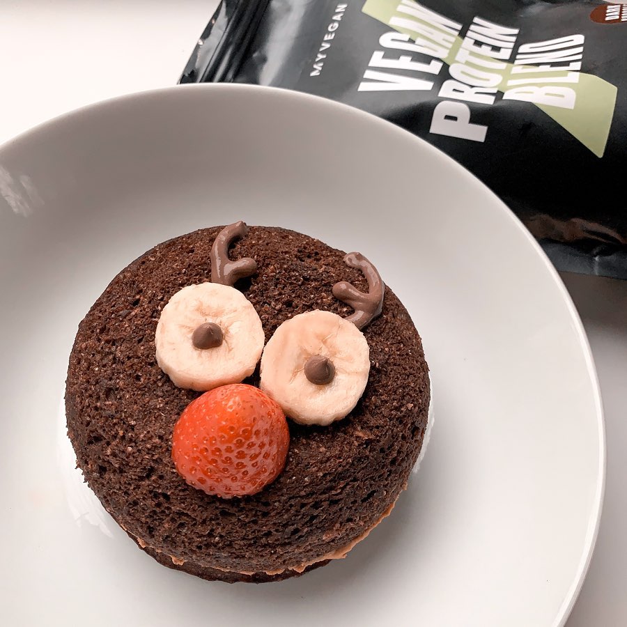 Rudolph Red Nose Vegan Peanut Butter Cake