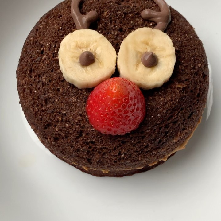 Rudolph Red Nose Vegan Peanut Butter Cake