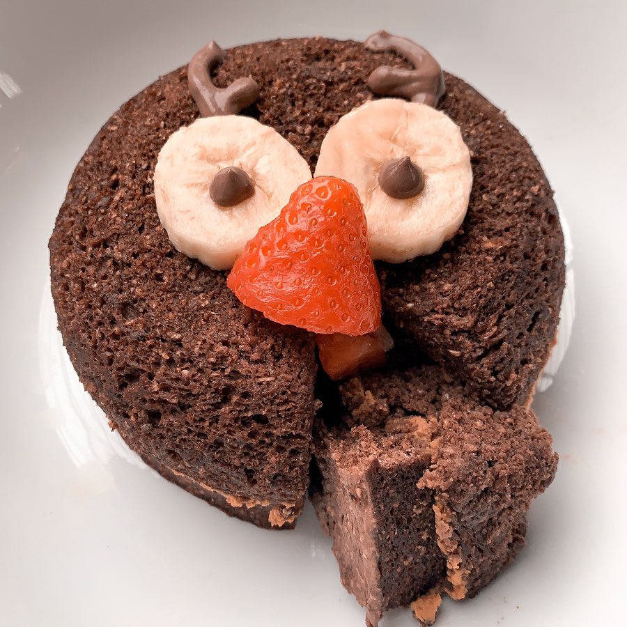 Rudolph Red Nose Vegan Peanut Butter Cake
