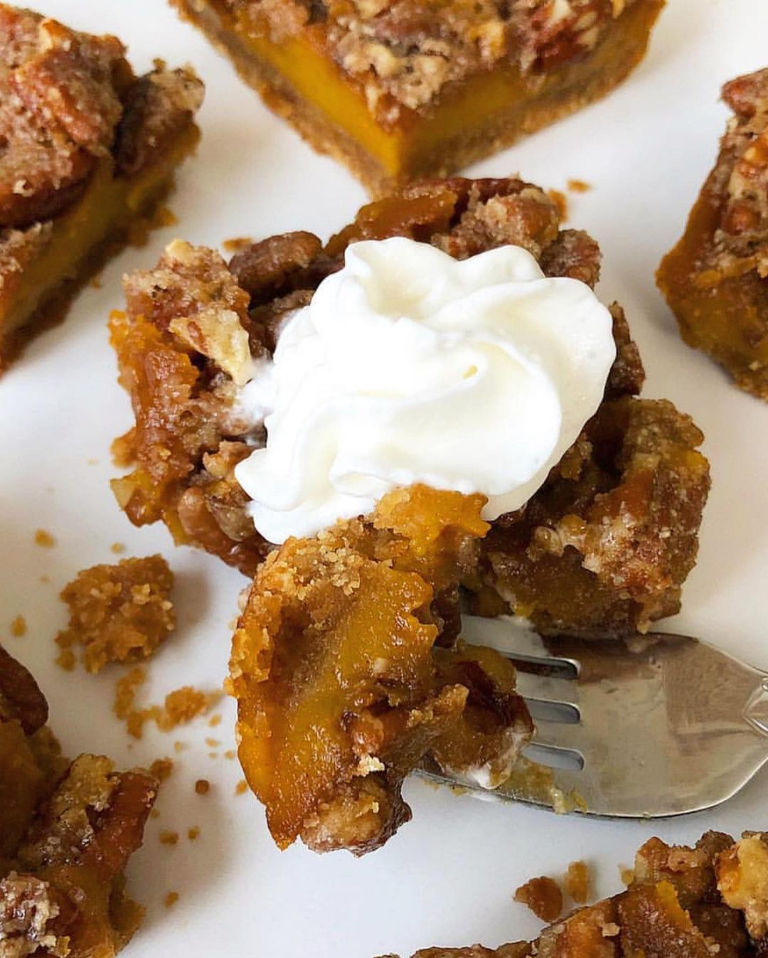 Paleo Pecan Pumpkin Pie Bars