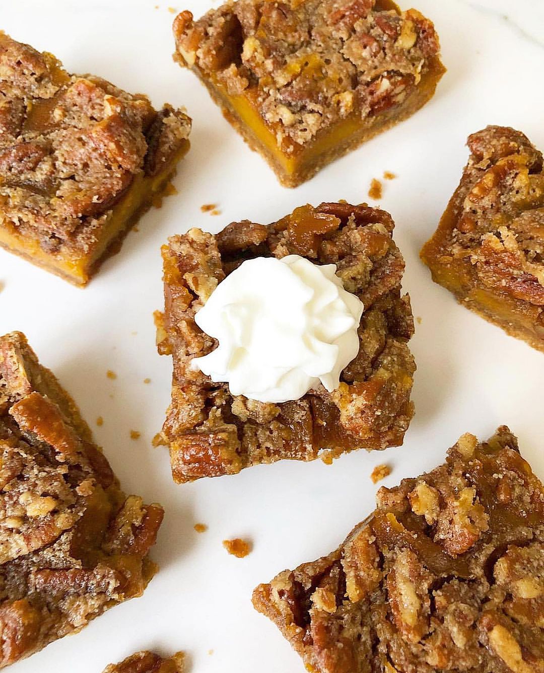 Paleo Pecan Pumpkin Pie Bars