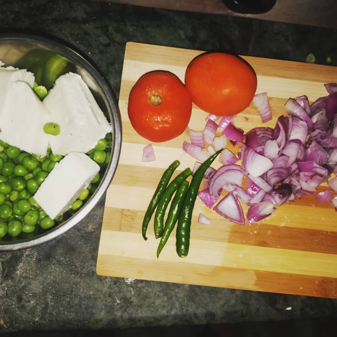 Tasty Matar Paneer Indian Dish