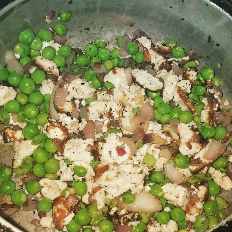 Tasty Matar Paneer Indian Dish