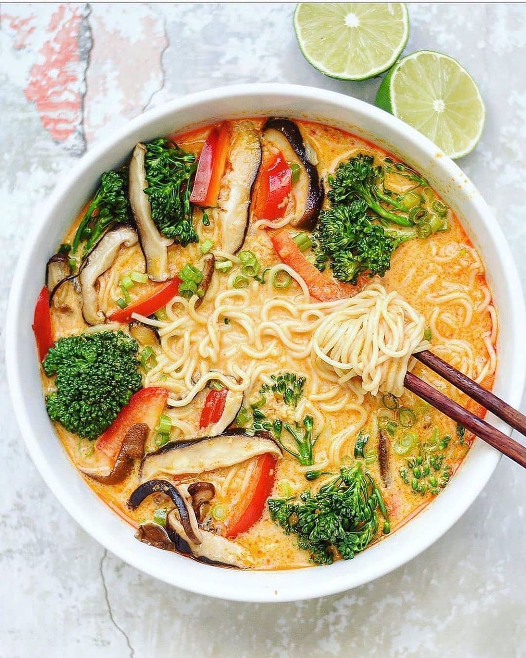 Thai Red Curry Ramen Noodle Bowl