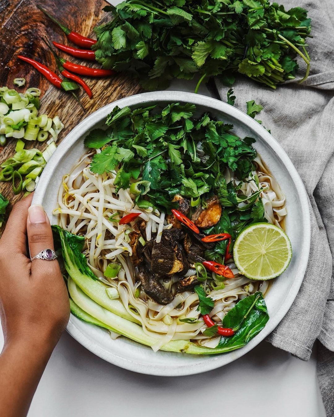 Vietnamese-Inspired Pho Noodle Soup