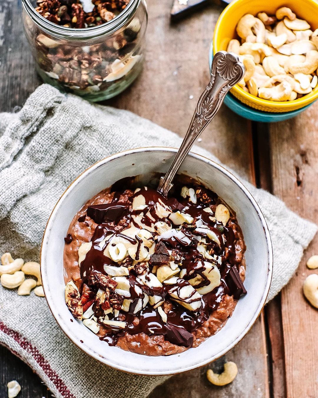 Cashew Banana Cacao Creamy Porridge