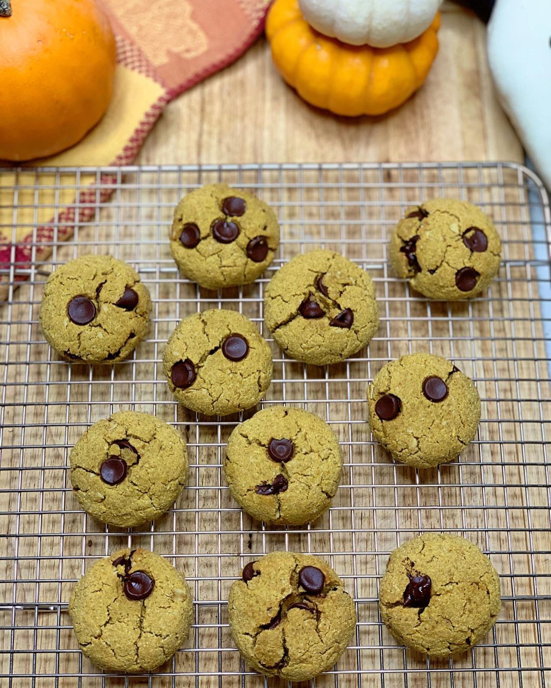 Vegan Pumpkin Chocolate Chip Cookies