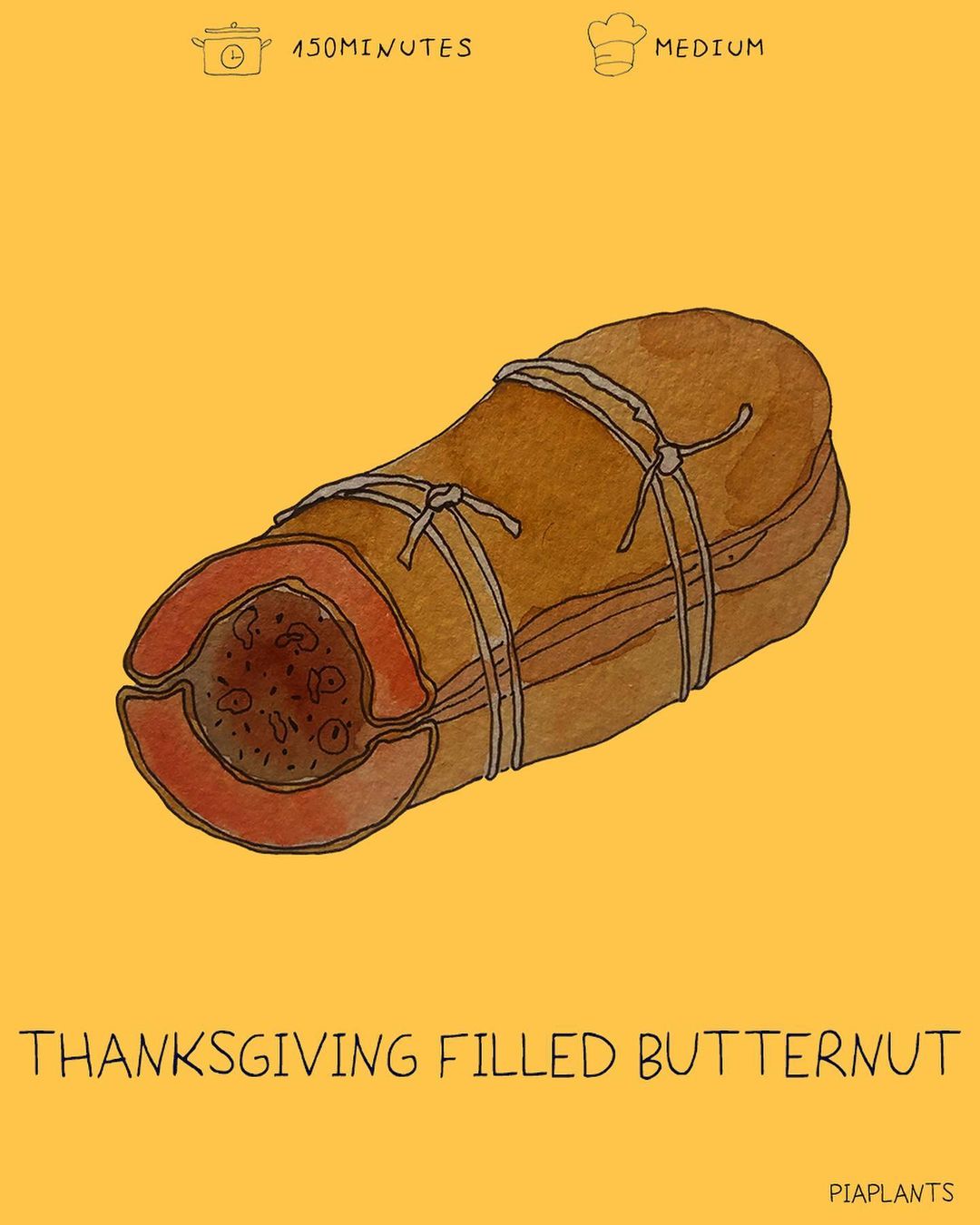 Vegan Filled Butternut Squash for Thanksgiving