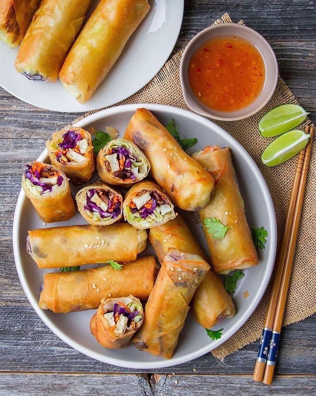 Crispy Veggie Spring Rolls