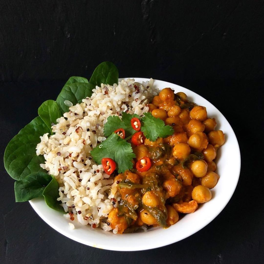 Chickpea and Spinach Curry