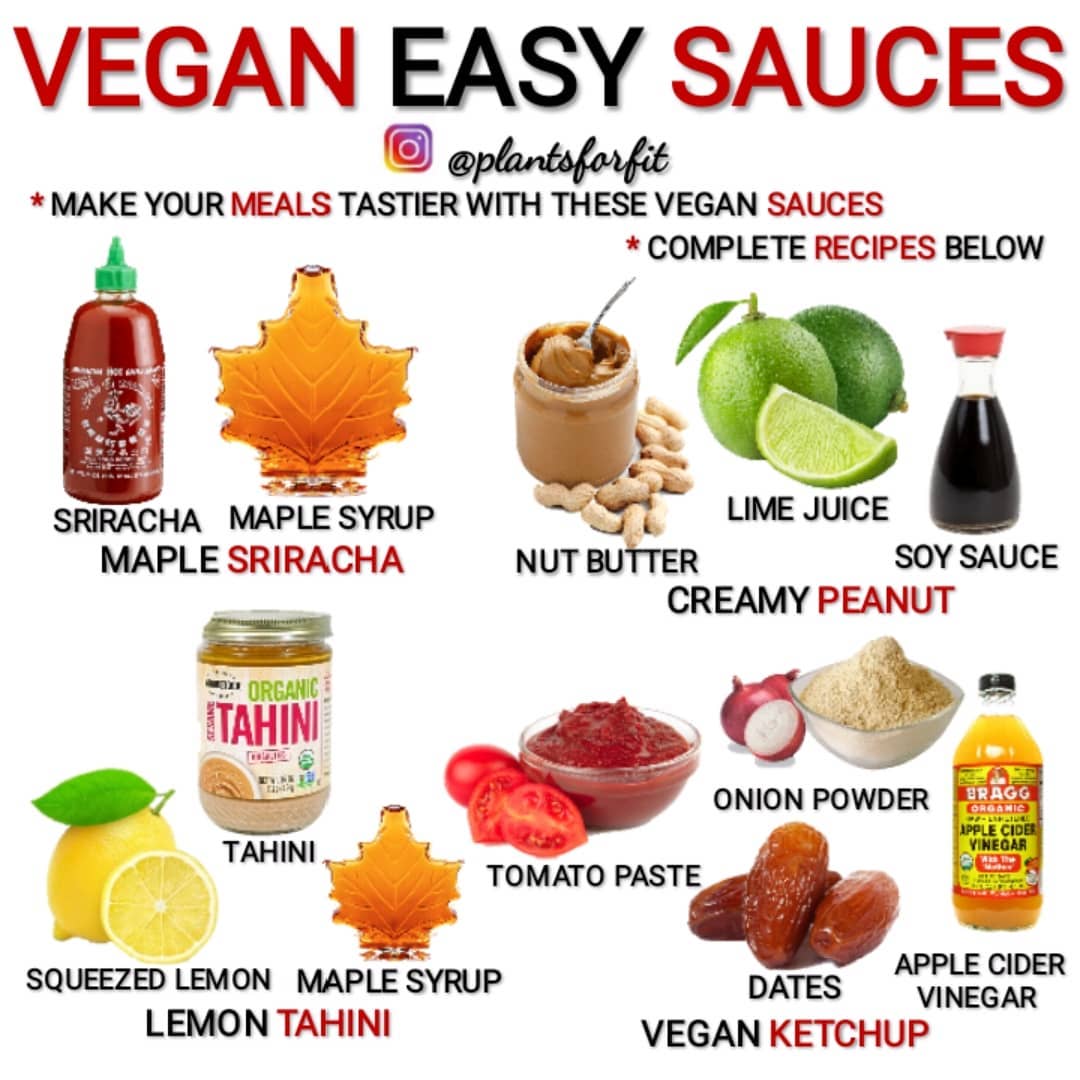 My Favorite Easy Vegan Sauces
