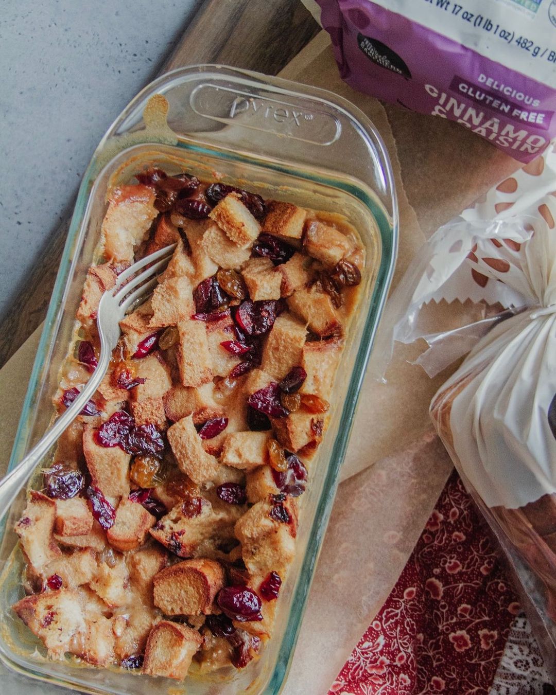 Gluten-Free Cinnamon Raisin Bread Pudding
