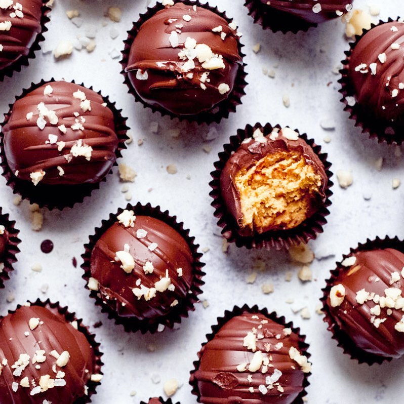 Peanut Butter Chocolate Truffles