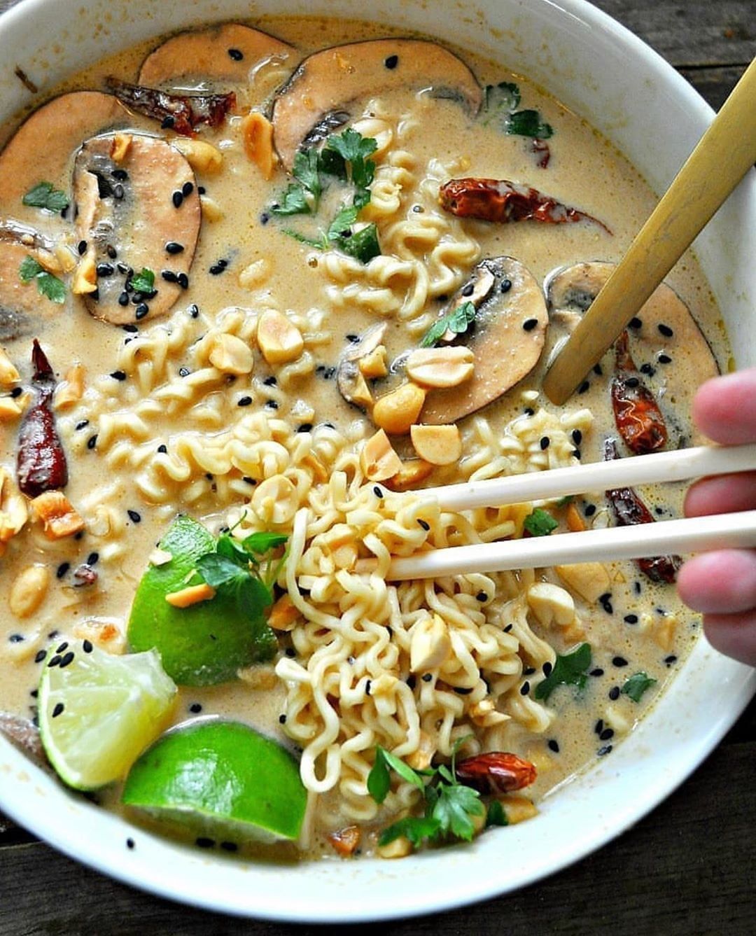Vegan Spicy Thai Peanut Ramen