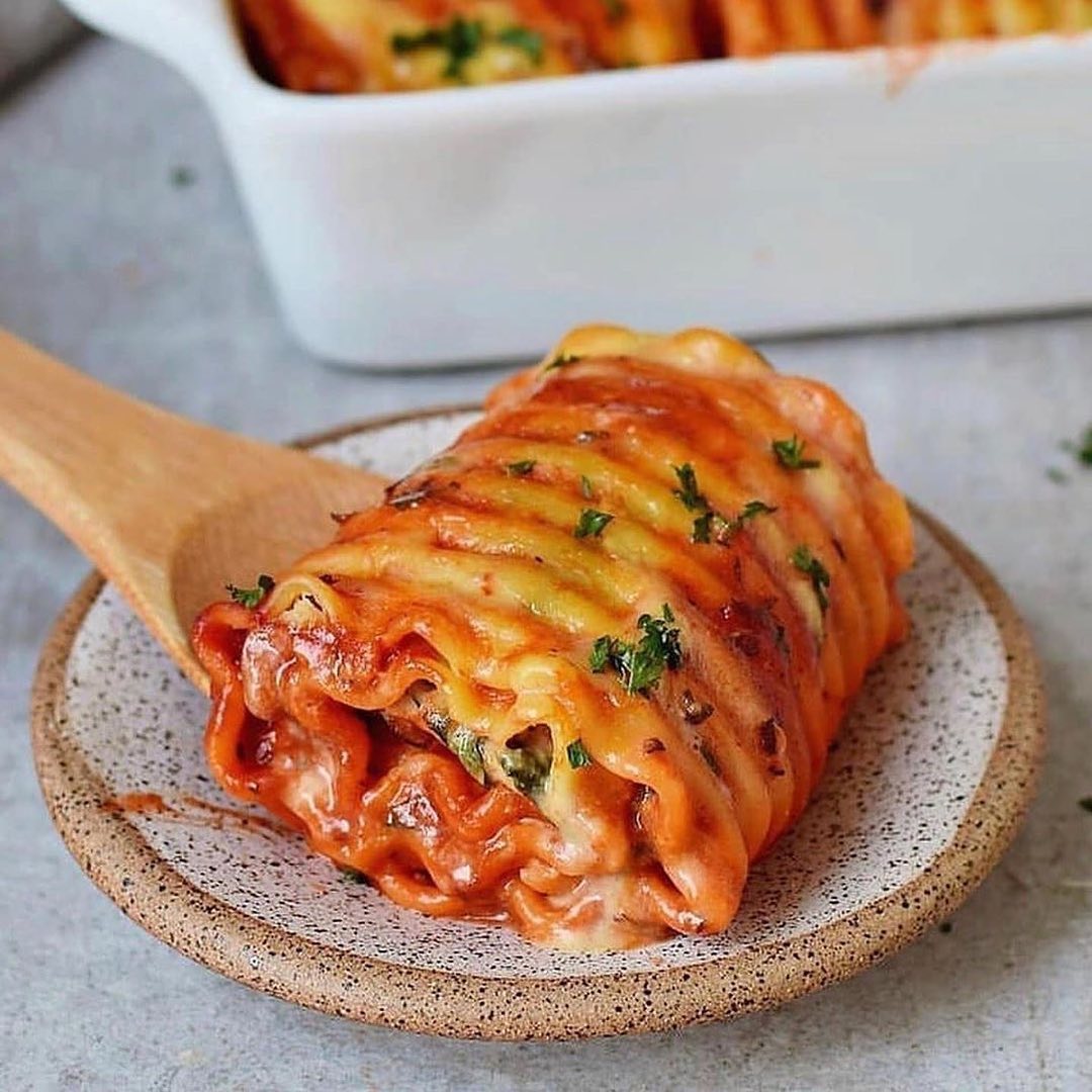 Vegan Lasagna Roll Ups