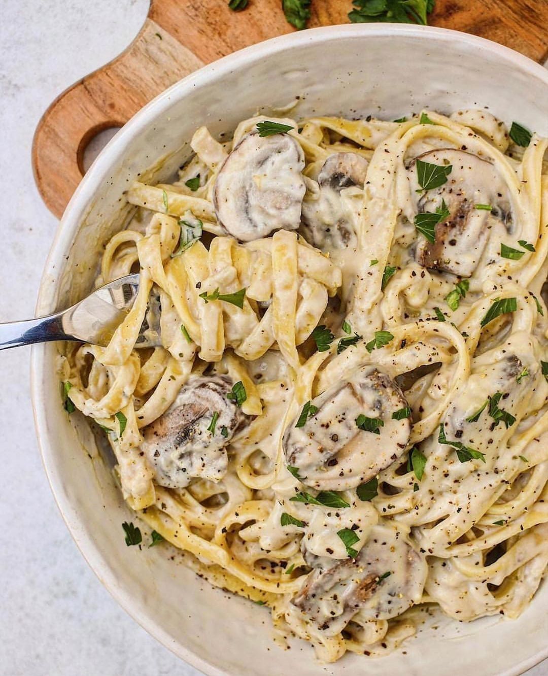 Vegan Fettuccine Alfredo