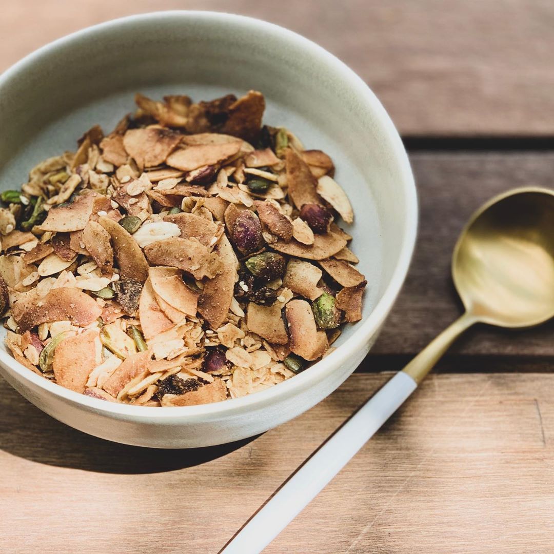 Apricot Pistachio Coconut Cardamom Granola