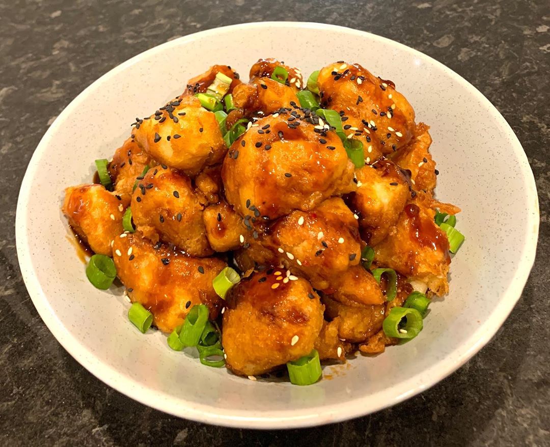 Cauliflower Bites with Homemade Teriyaki Sauce