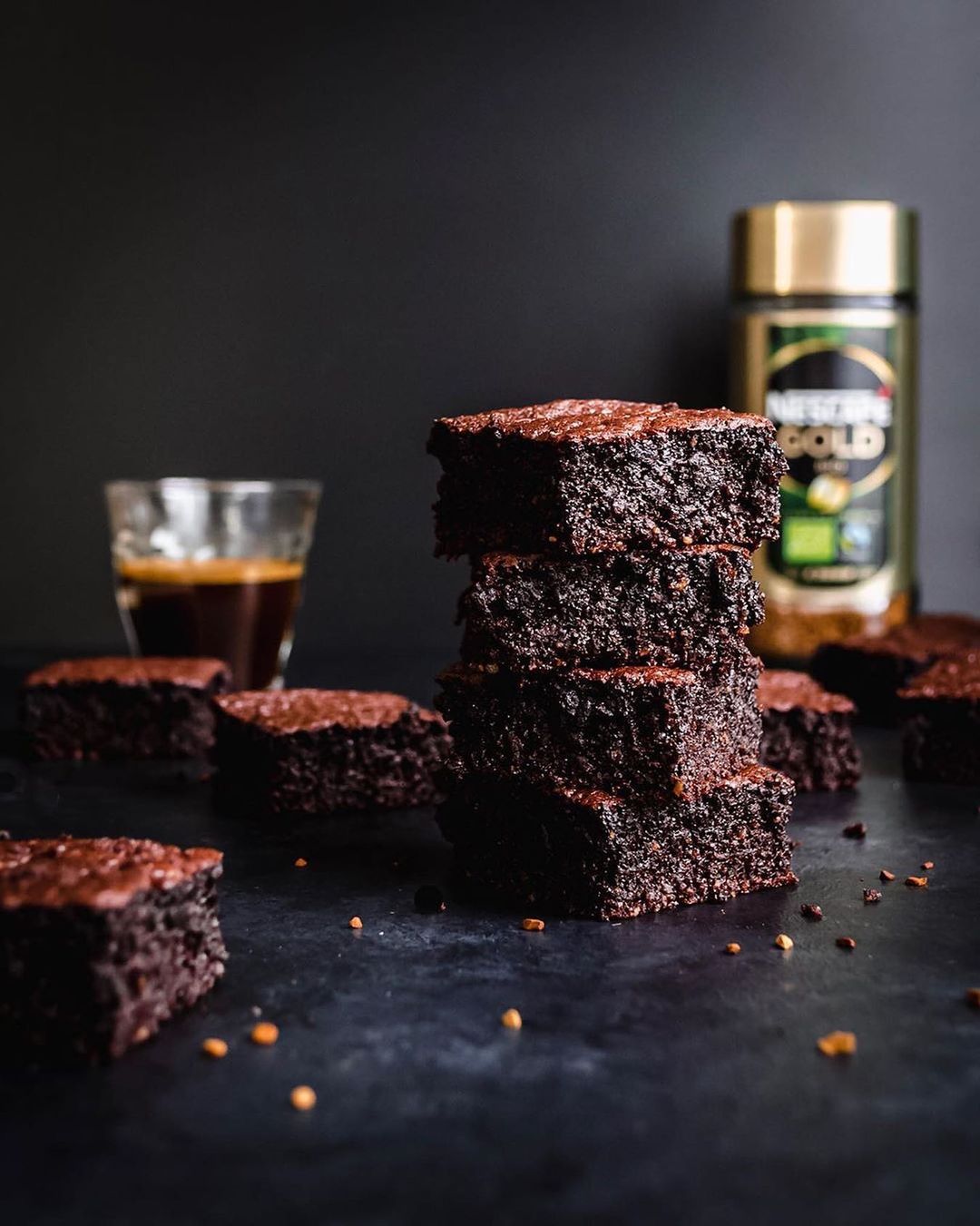 Fudgy and Addictive Chocolate Coffee Brownies