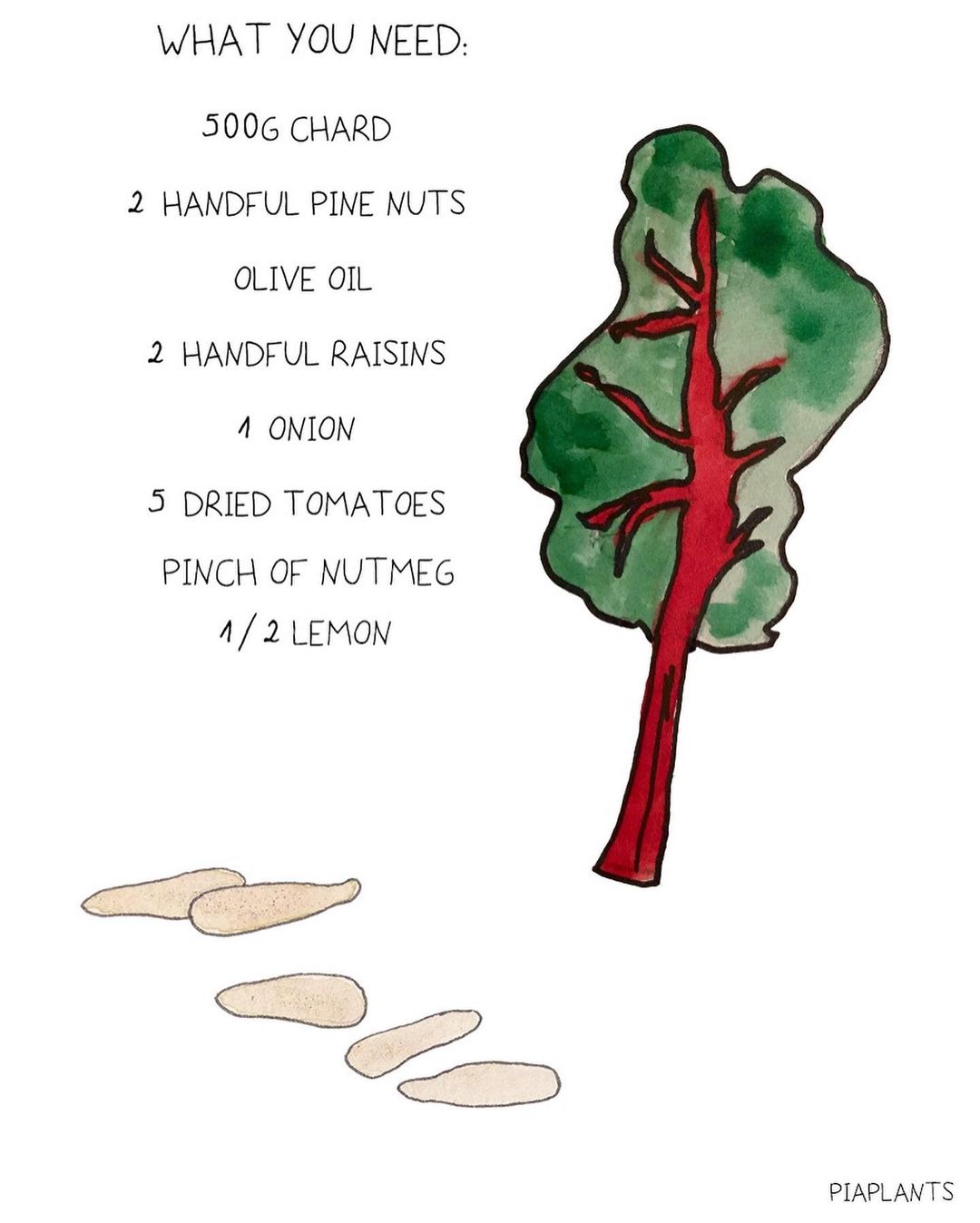 Minimalistic Chard Salad for Christmas Gathering