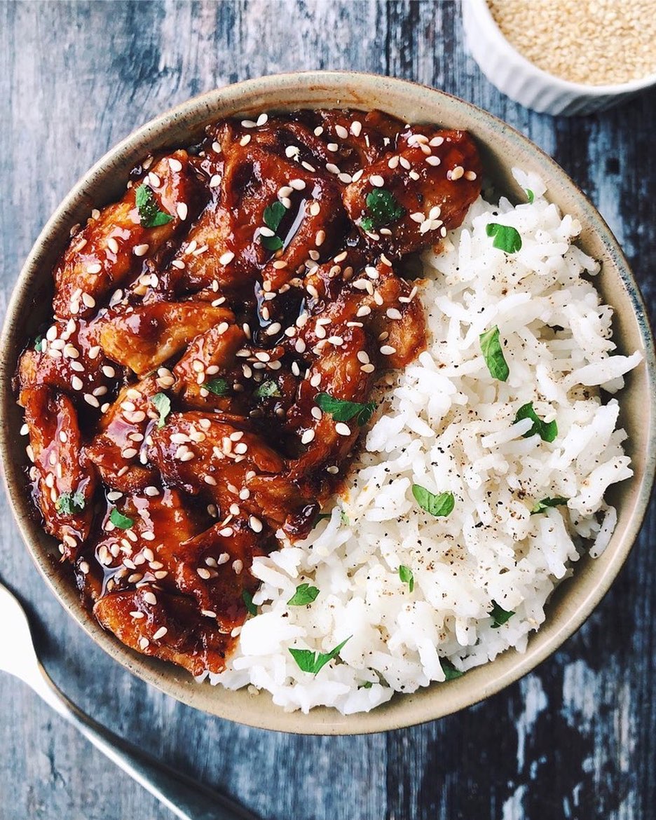 Quick Vegan Sriracha Chicken