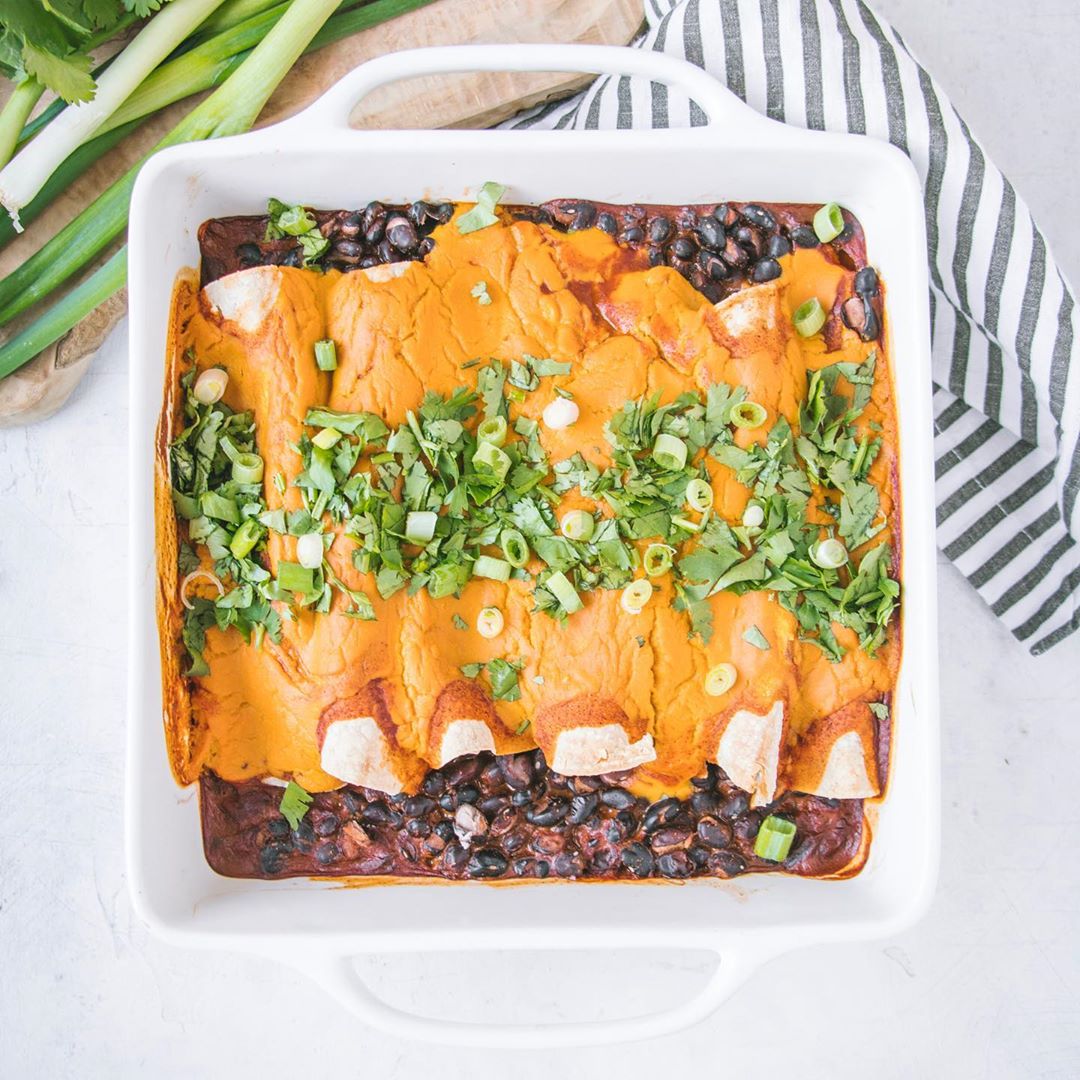 Easy Black Bean Enchiladas