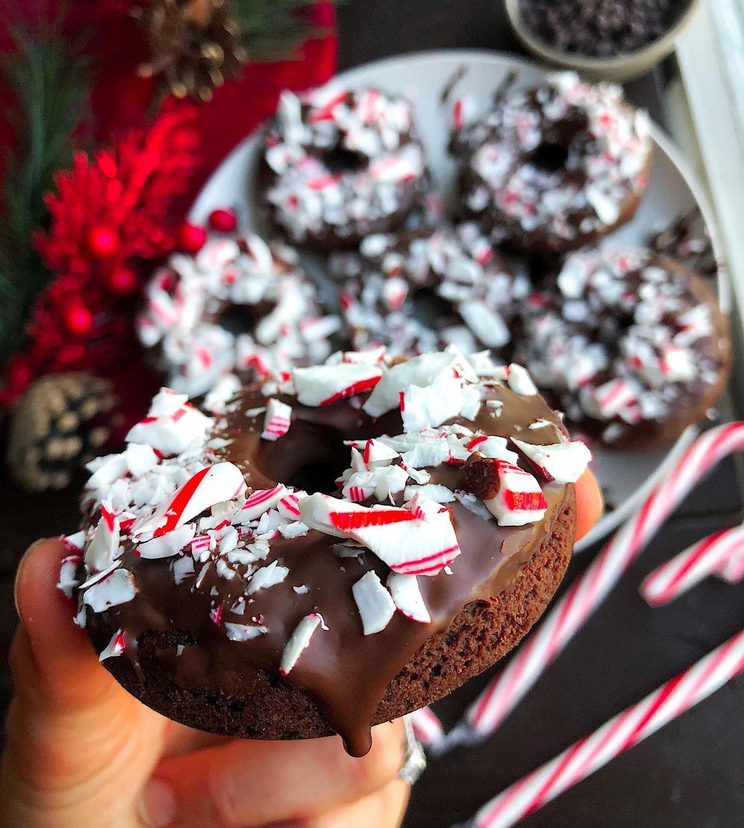 Chocolate Peppermint Donuts