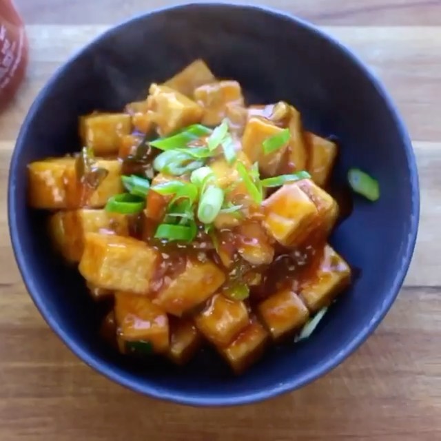 Spicy-Sweet General Tso's Tofu