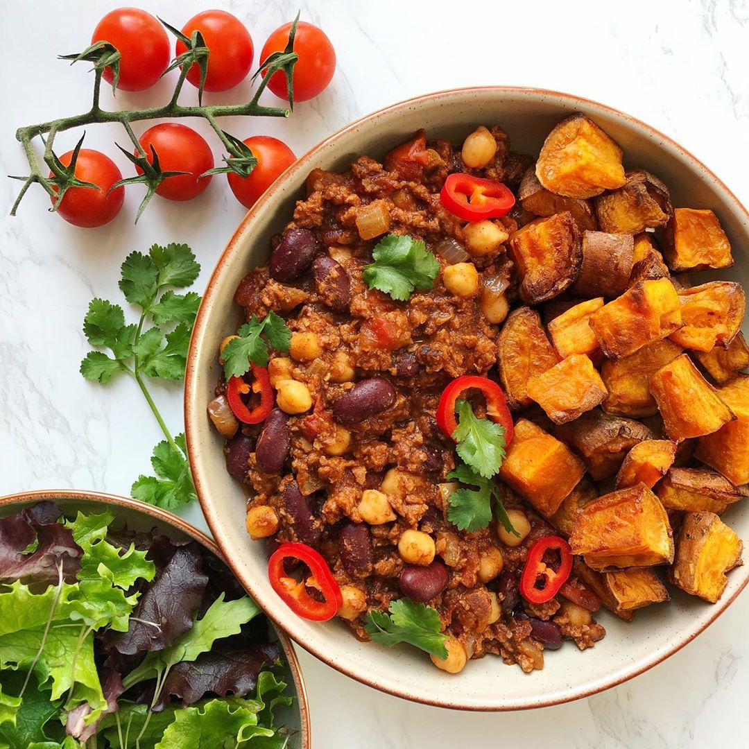 Spicy Meatless Three Bean Chilli