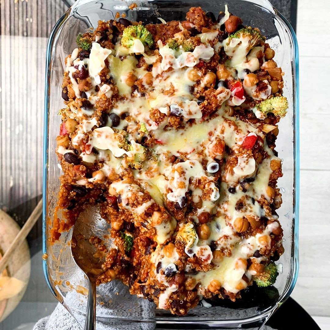 Cheesy Vegetable and Quinoa Bake