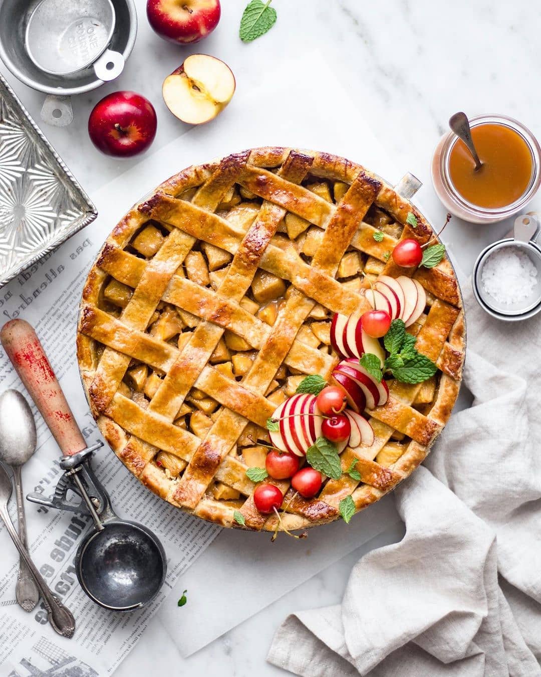 Salted Caramel Apple Pie