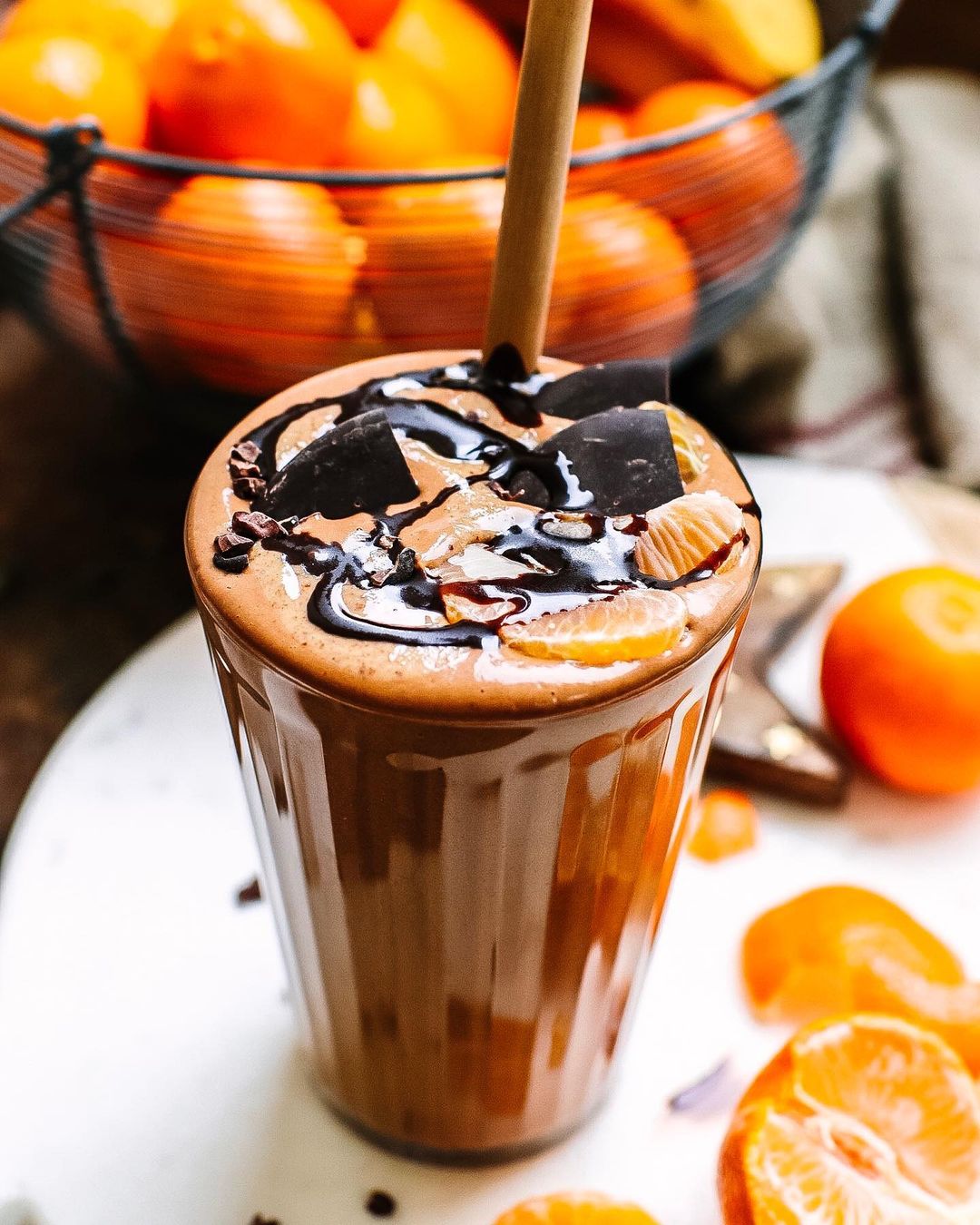 Chocolate Clementine and Ginger Smoothie