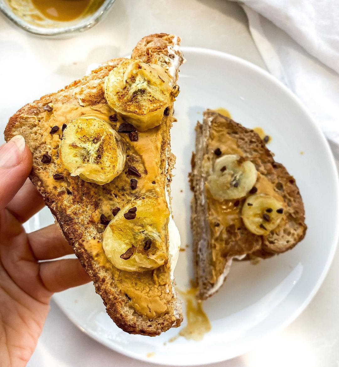 Protein Peanut Butter French Toast Sandwich